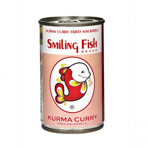 KURMA CURRY FRIED MACKERLES (SMILING FISH) 100X155 G.